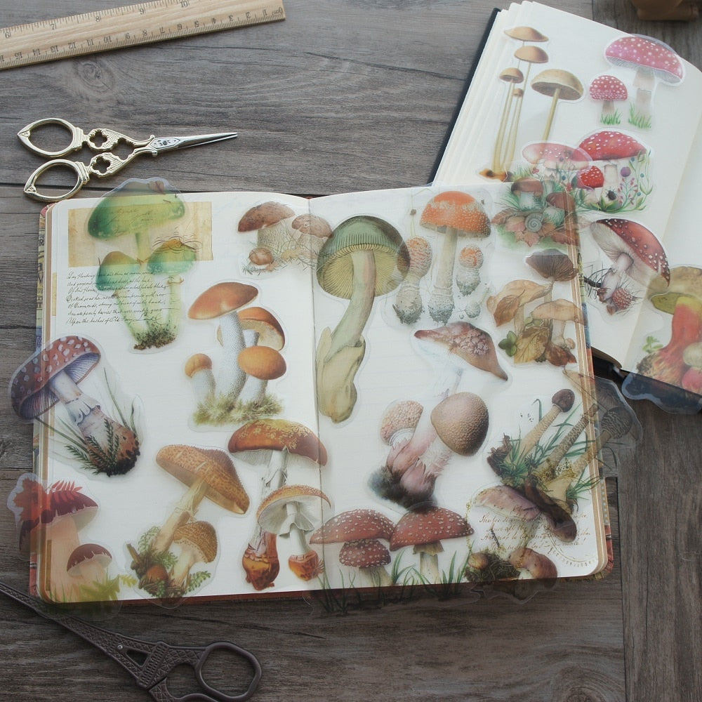 Mushroom Stickers - Floral Fawna