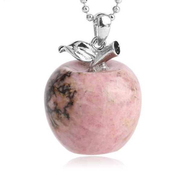 Crystal Apple Necklace - Floral Fawna