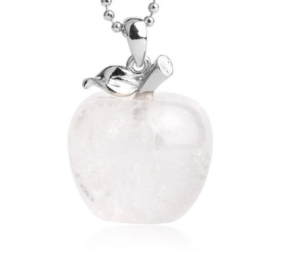 Crystal Apple Necklace - Floral Fawna