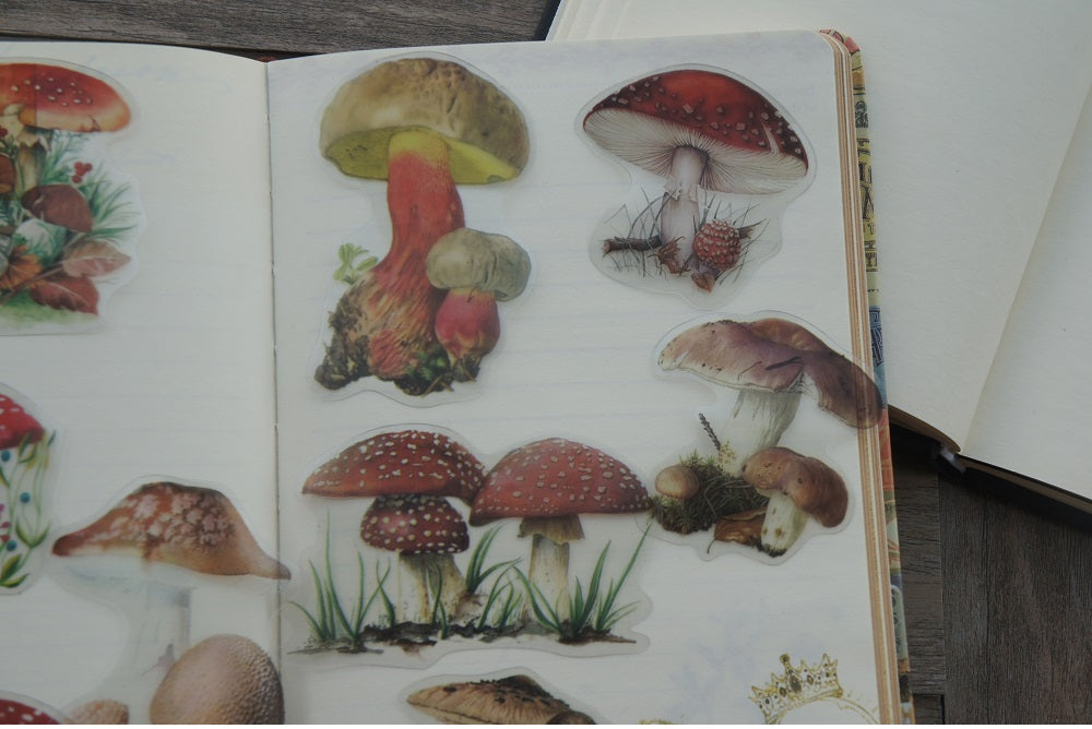 Mushroom Stickers - Floral Fawna