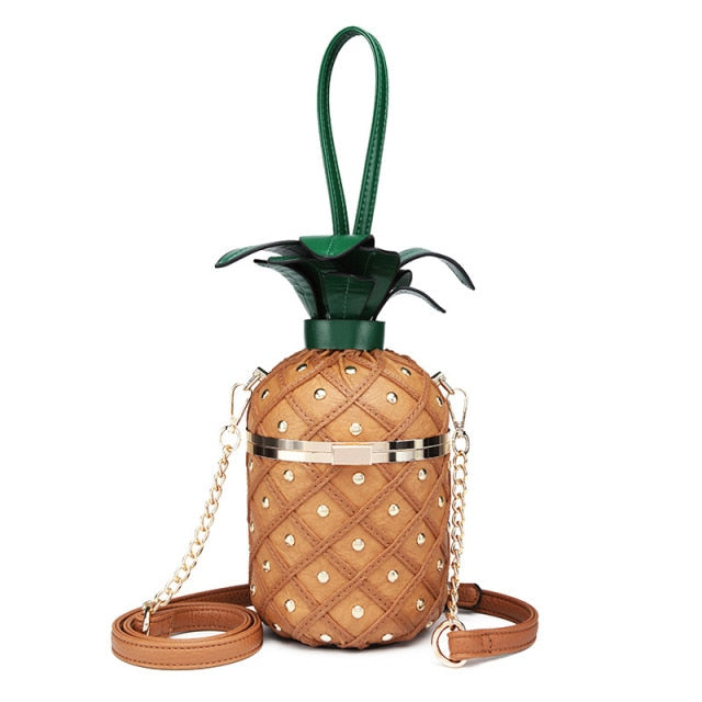 Pineapple Shoulder Bag - Floral Fawna