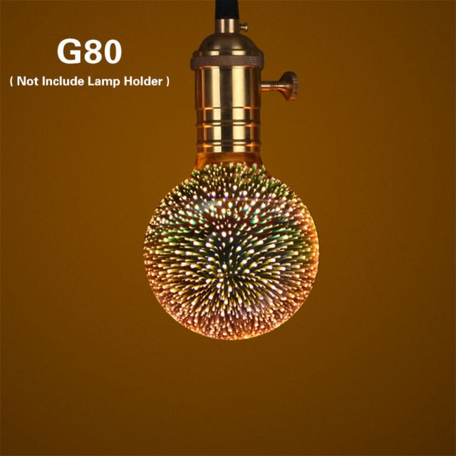 3D LED Galaxy Light Bulb - Floral Fawna