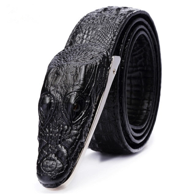 Faux Crocodile Leather Belts - Floral Fawna