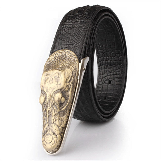 Faux Crocodile Leather Belts - Floral Fawna