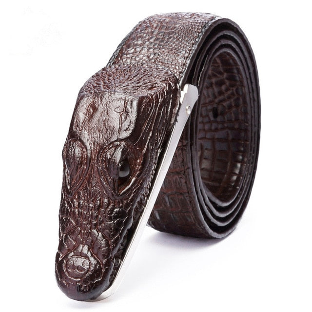 Faux Crocodile Leather Belts - Floral Fawna