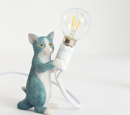Little Cat Table Lamp - Floral Fawna