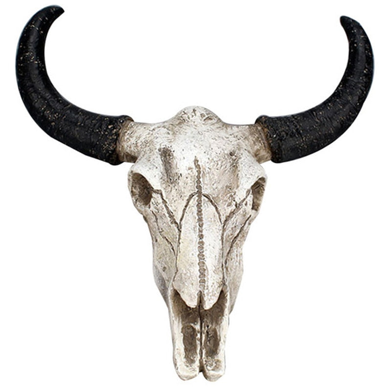 Taxidermy Cow Skull Wall Hanging - Floral Fawna