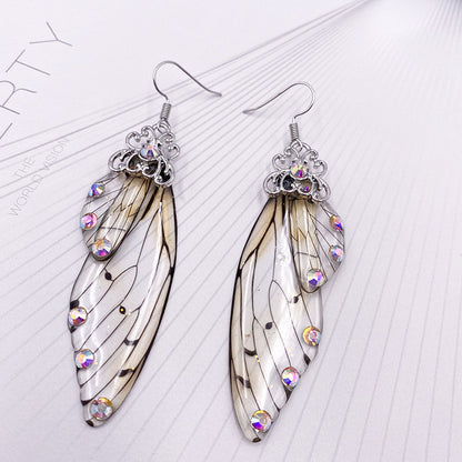 Cicada Wing Earrings - Floral Fawna