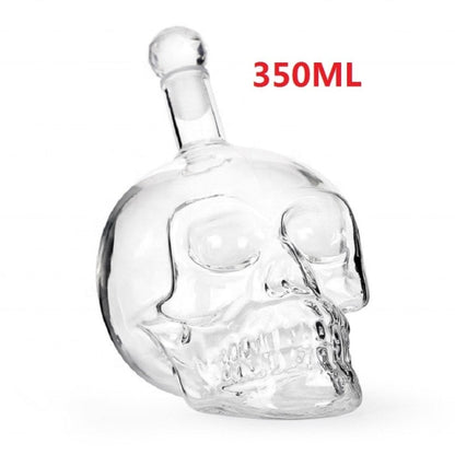 Glass Skull Decanter - Floral Fawna