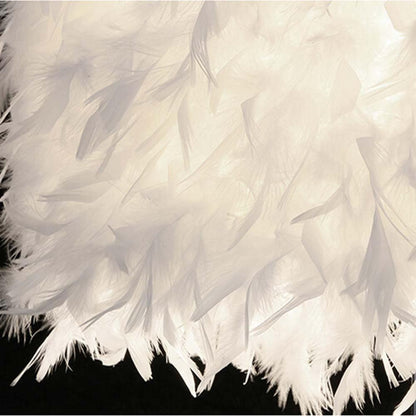 Fluffy Feather Lamp - Floral Fawna