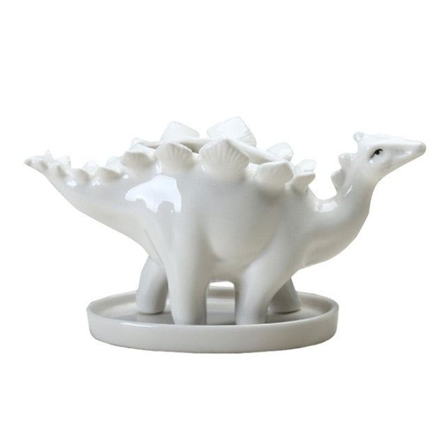 Stegosaurus Ceramic Planter - Floral Fawna
