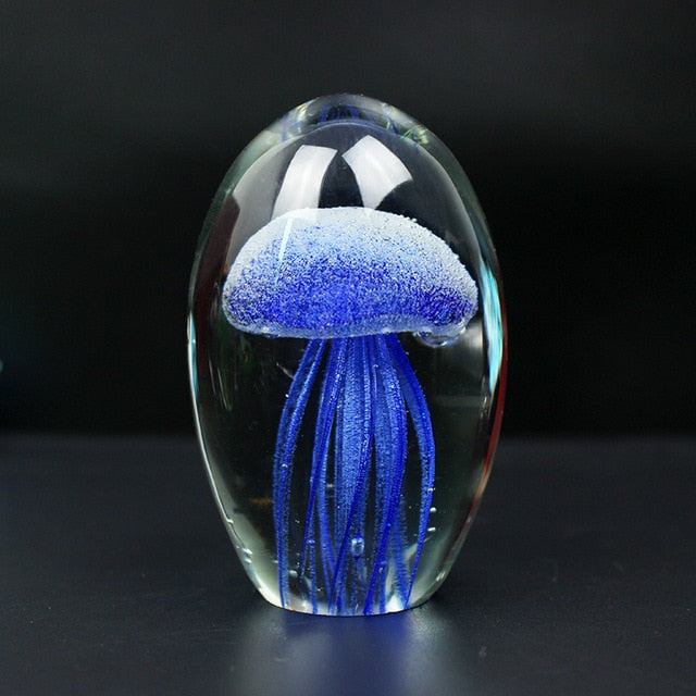 3D LED Crystal Jellyfish Lamp - Floral Fawna