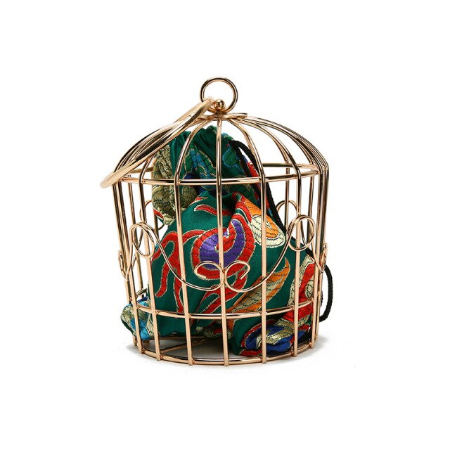 Bird Cage Bag - Floral Fawna