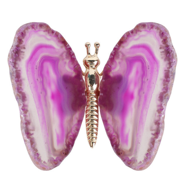 Butterfly Agate Crystal - Floral Fawna