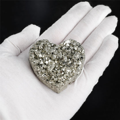 Pyrite Heart Shaped Stone - Floral Fawna