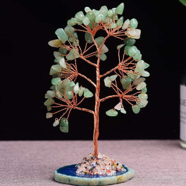 Amethyst Crystal Tree of Life - Floral Fawna