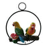 Hanging Parrot Ornament - Floral Fawna