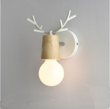 Deer Antler Wall Lamps - Floral Fawna