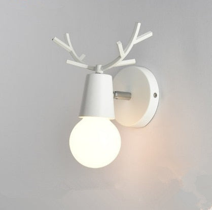 Deer Antler Wall Lamps - Floral Fawna