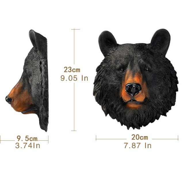 3D Animal Head Wall Hangings - Floral Fawna