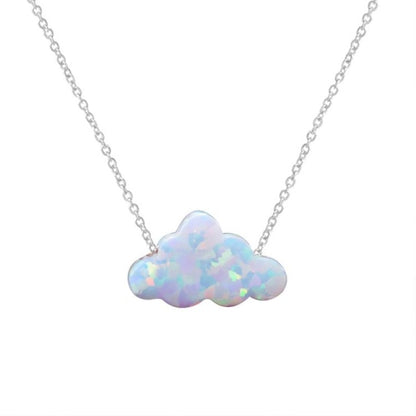 Holographic Cloud Necklace - Floral Fawna