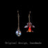 Irregular Goldfish Bubble Dangle Earrings - Floral Fawna