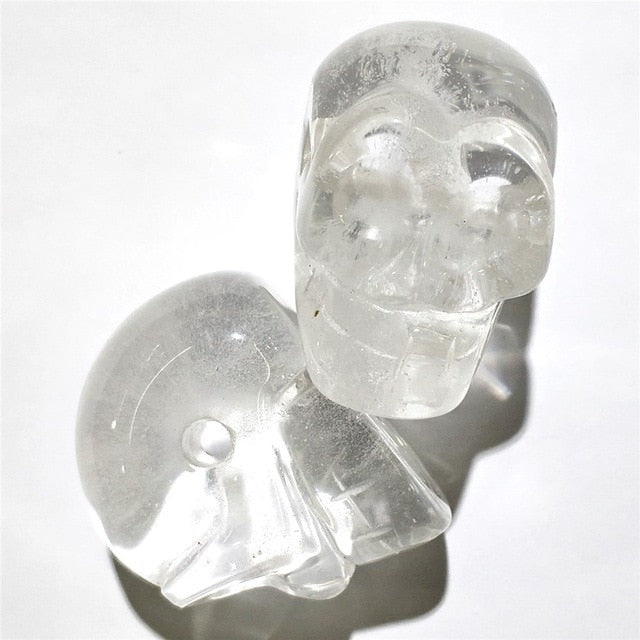 Natural Healing Crystal Minature Skulls - Floral Fawna