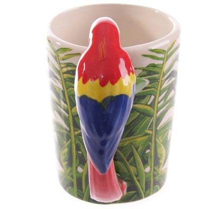 Scarlet Macaw Coffee Mug - Floral Fawna