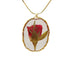 Red Rose Real Flower Necklace - Floral Fawna
