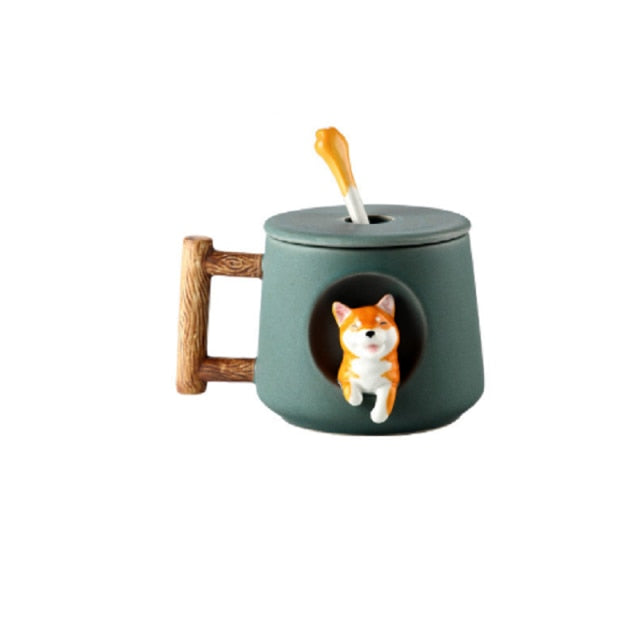 Shiba Inu Mug - Floral Fawna