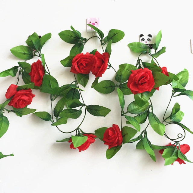 Artificial Rose Vine - Floral Fawna