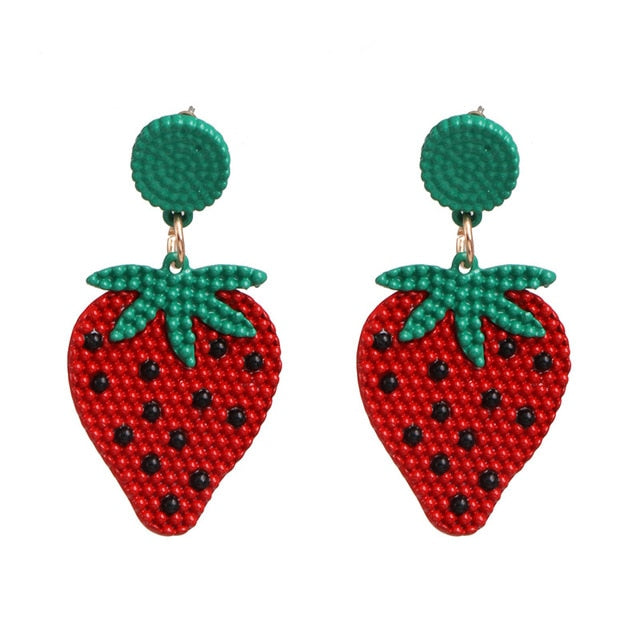 Ethnic Fruit Earrings - Floral Fawna
