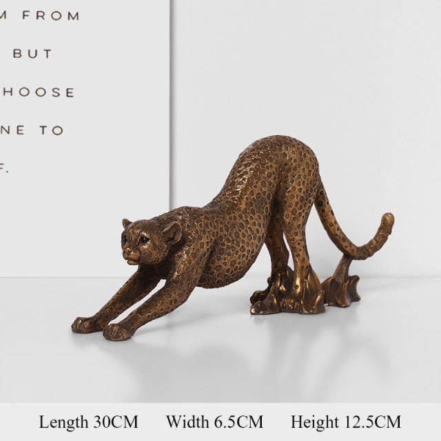 African Leopard Ornament - Floral Fawna