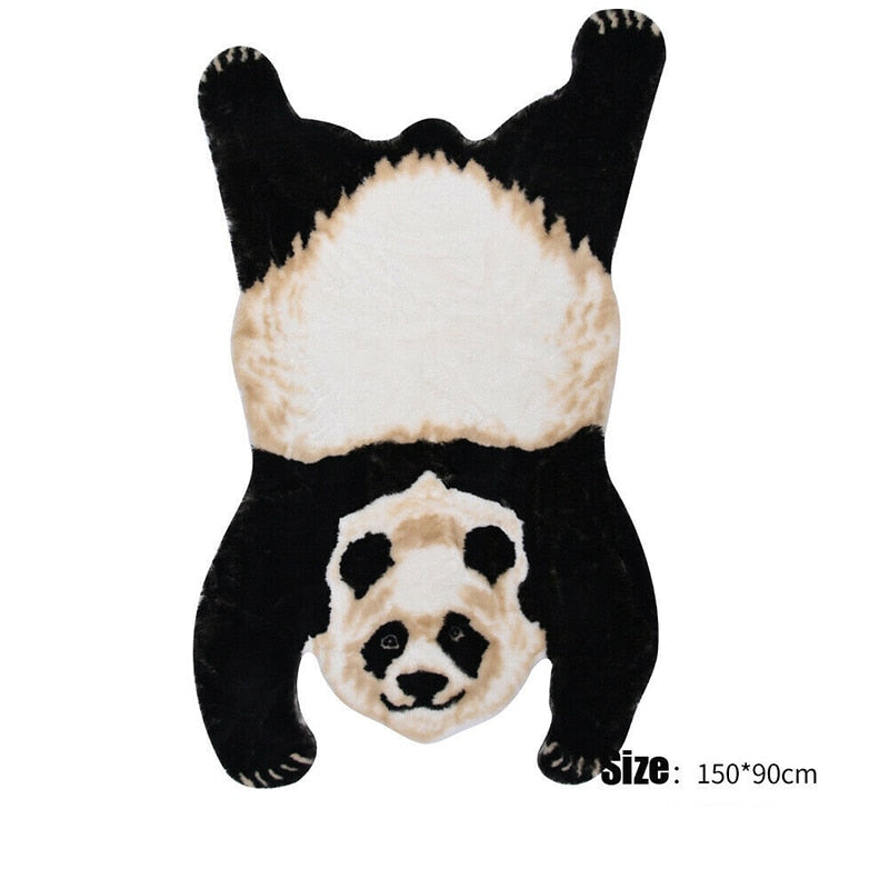 Plush Panda Rug - Floral Fawna