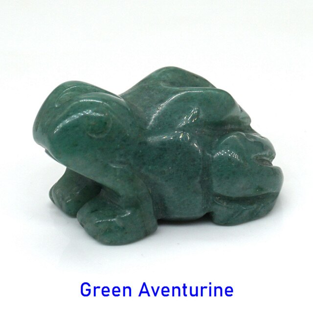 Carved Frog Crystals - Floral Fawna