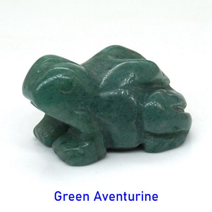 Carved Frog Crystals - Floral Fawna