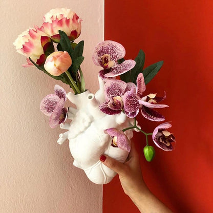 Anatomical Heart Shape Flower Vase - Floral Fawna