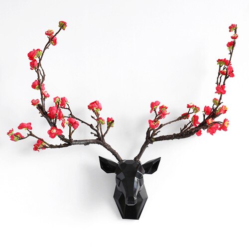 Deer Head Wall Mount - Floral Fawna