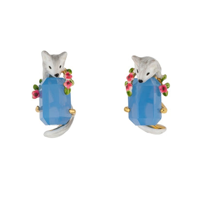 Floral Fox Earrings &amp; Necklace Set - Floral Fawna
