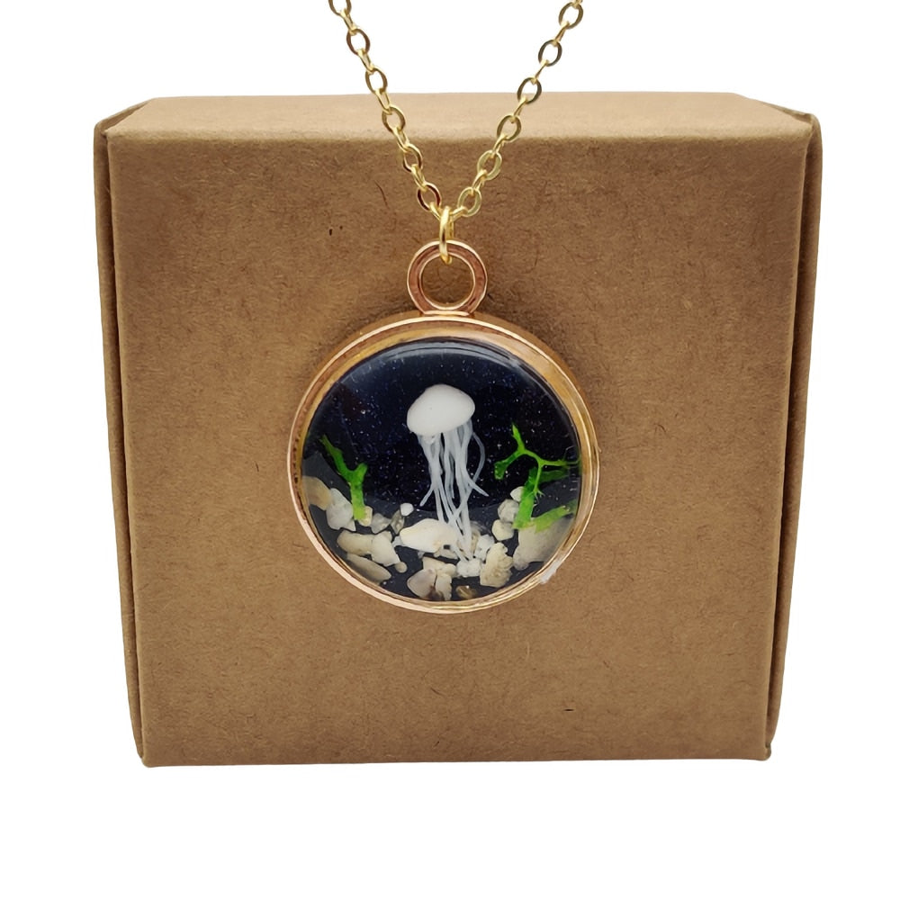Magical Jellyfish Necklace - Floral Fawna