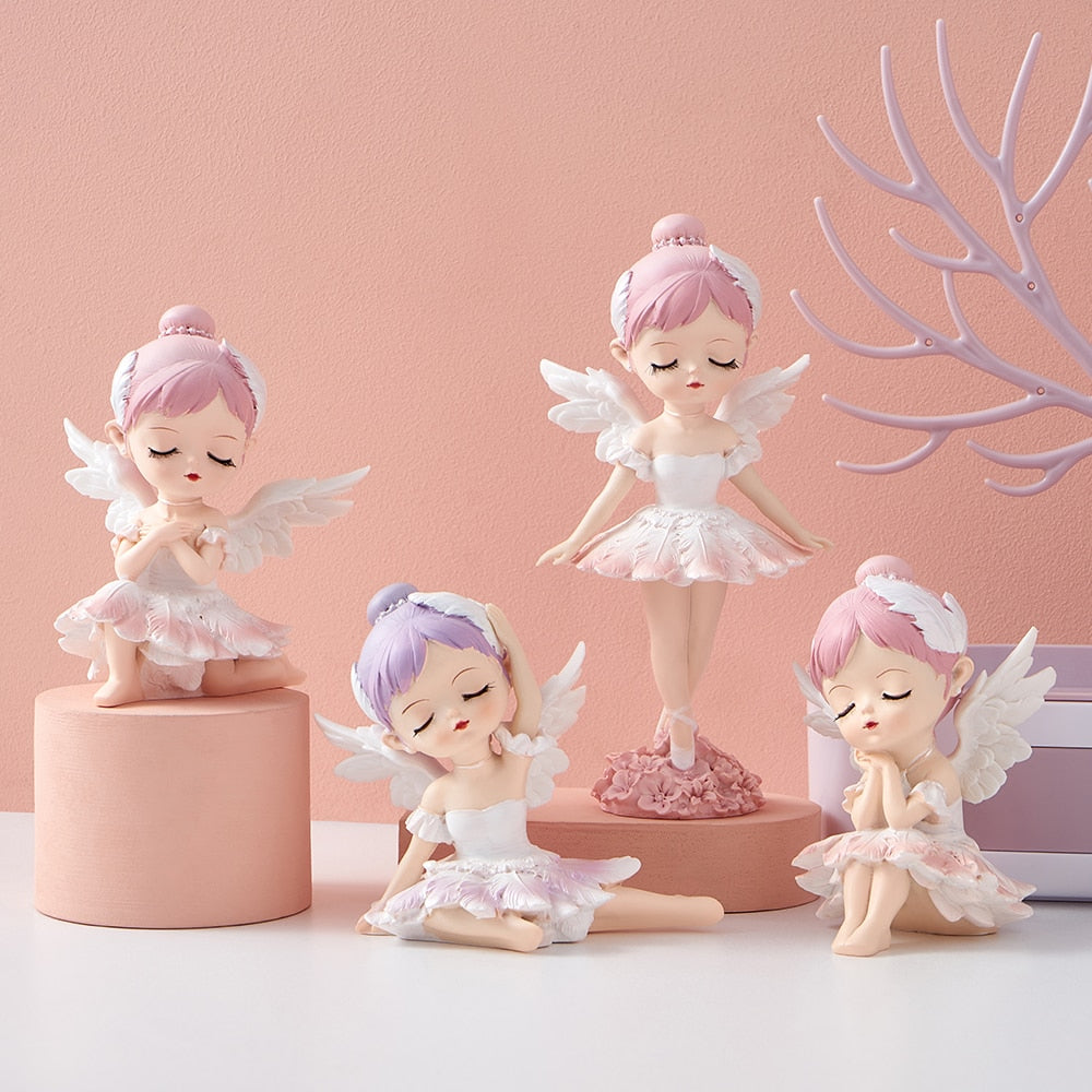 Christmas Angel Figurines - Floral Fawna
