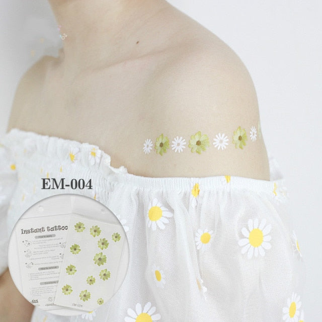 Waterproof Tattoo Stickers - Floral Fawna