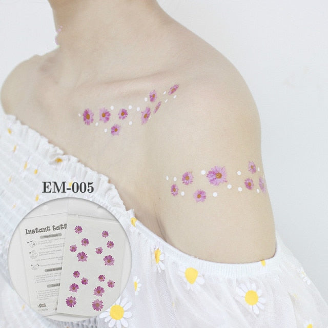 Waterproof Tattoo Stickers - Floral Fawna
