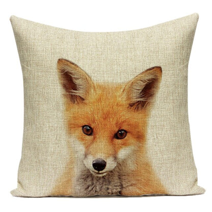 Animal Cushion Cover - Floral Fawna
