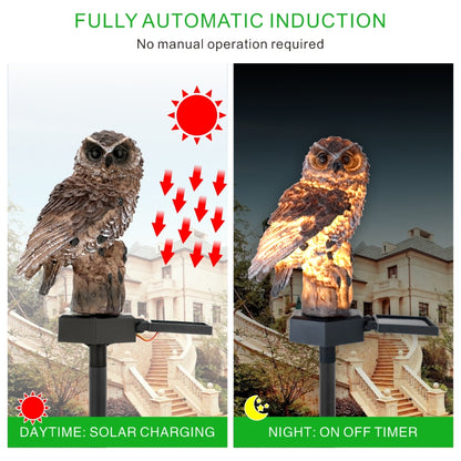 LED Solar Owl Outdoor Lamp - Floral Fawna