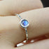 925 Sterling Silver Moonstone Ring - Floral Fawna