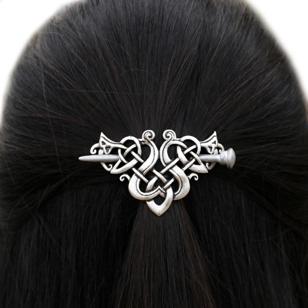 Celtic Knot Hair Barrette - Floral Fawna