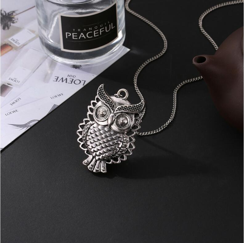 Vintage Style Owl Necklace - Floral Fawna