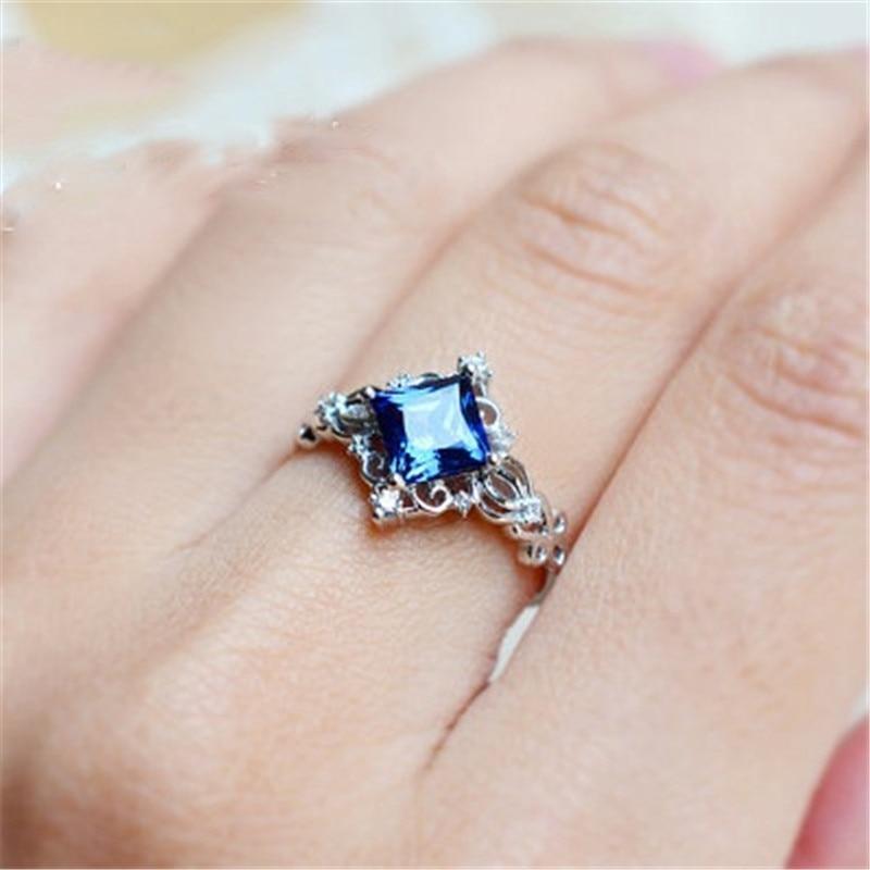 Princess Blue Stone Ring - Floral Fawna