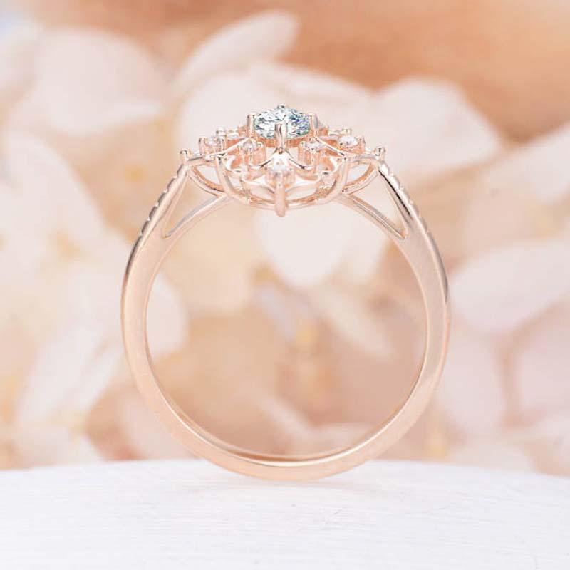 Baroque Style Flower Ring - Floral Fawna